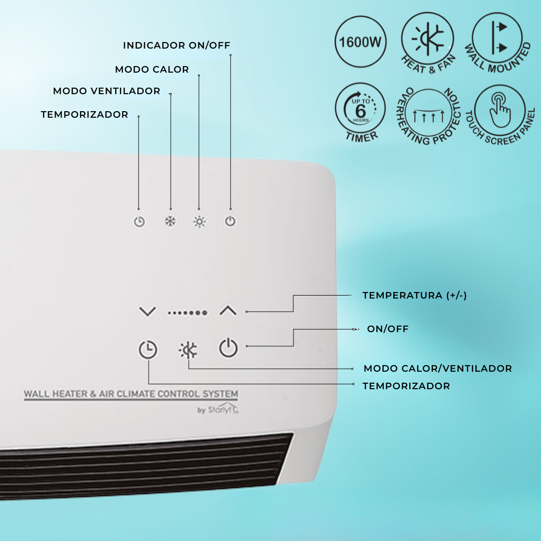 LuxeFlow Climate - Aire acondicionado 4 en 1