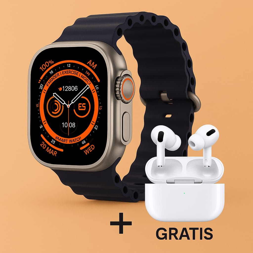 ¡Llévate el Combo! Reloj Inteligente Premium + Airpods Pro 2da Gen ¡GRATIS!